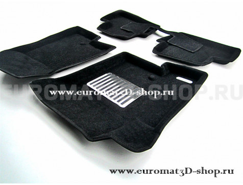 Текстильные 3D коврики Euromat3D Lux в салон для Dodge Caliber № EM3D-002501