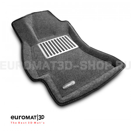 Текстильные 3D коврики Euromat3D Lux в салон для Subaru Forester (2012-2018) № EM3D-004709G Серые