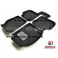 Текстильные 3D коврики Euromat3D Lux в салон для Mitsubishi Lancer 9 / EVOLUTION № EM3D-003613
