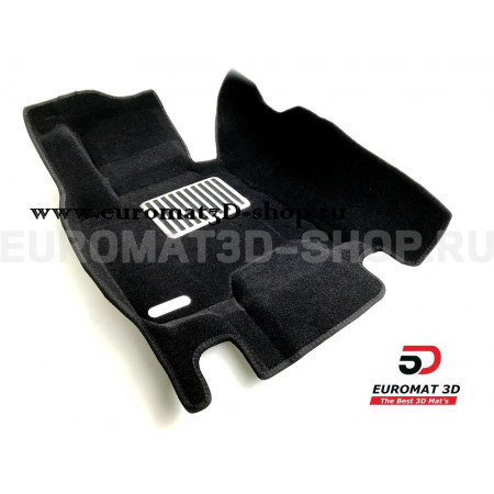 Текстильные 5D коврики с высоким бортом Euromat3D в салон для Infiniti FX QX 70 (2008-2014/2015-) № EM5D-002802