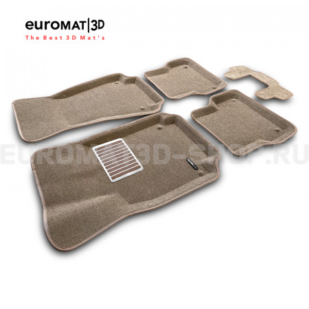Текстильные 3D коврики Euromat3D Lux в салон для Audi A7 (2010-2018) № EM3D-001107T Бежевые Текстильные 3D коврики Euromat3D Lux в салон для Audi A7 (2010-2018) № EM3D-001107T Бежевые