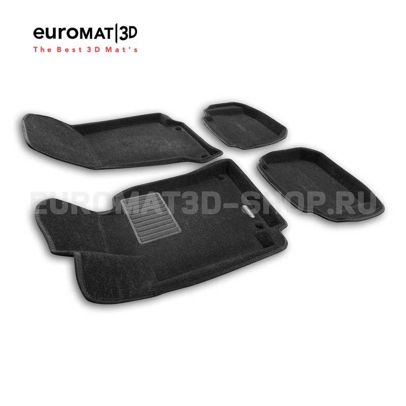 Текстильные 3D коврики Euromat3D Premium в салон для Mercedes E-Class Coupe (C238) (2017-) № EMPR3D-003507 Текстильные 3D коврики Euromat3D Premium в салон для Mercedes E-Class Coupe (C238) (2017-) № EMPR3D-003507