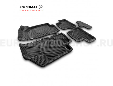 3D коврики Euromat3D EVA в салон для Datsun mi-Do (2015-2020) № EM3DEVA-005310