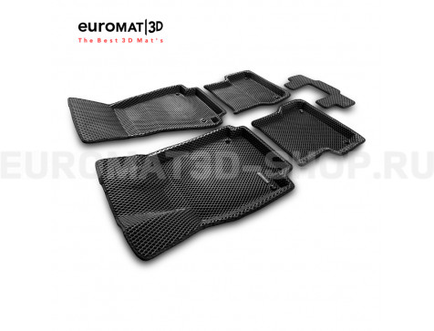 3D коврики Euromat3D EVA в салон для Audi A7 (2010-2018) № EM3DEVA-001107