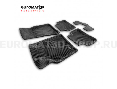 3D коврики Euromat3D EVA в салон для Porsche Macan (2014-) № EM3DEVA-004103