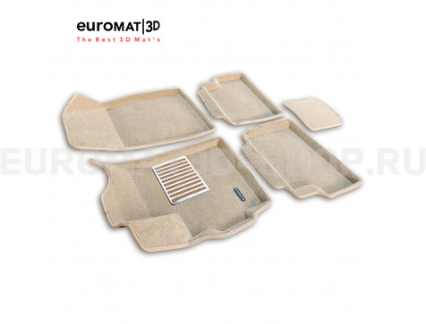Текстильные 3D коврики Euromat3D Lux в салон для Omoda C5 (2022-2025) № EM3D-001460T Бежевые Текстильные 3D коврики Euromat3D Lux в салон для Omoda C5 (2022-2025) № EM3D-001460T Бежевые